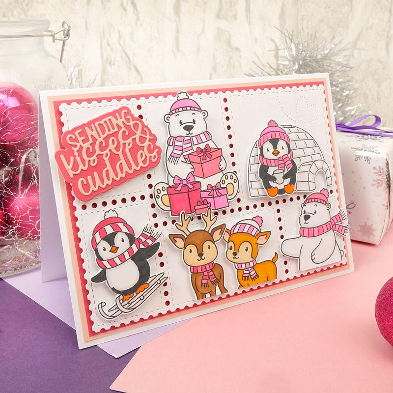 Bild 2 von For the love of...Stamps by Hunkydory - Clear Stamps Playful Penguins