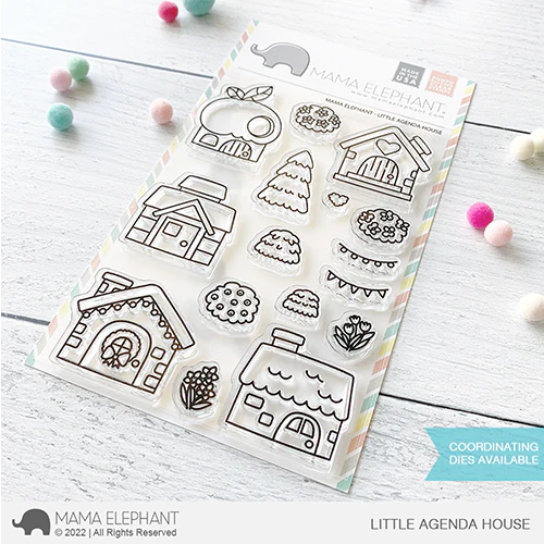 Mama Elephant - Clear Stamps LITTLE AGENDA HOUSE - Haus