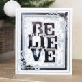 Bild 6 von Creative Expressions Big Bold Words Believe Craft Die & Stamp Set - Stanze & Stempel