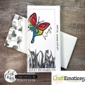 Bild 2 von CraftEmotions Stempel - clearstamps A6 - Bugs 4 Carla Creaties - Schmetterling