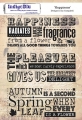 IndigoBlu Gummistempel - Happiness A5 Red Rubber Stamp by Ian Campbell