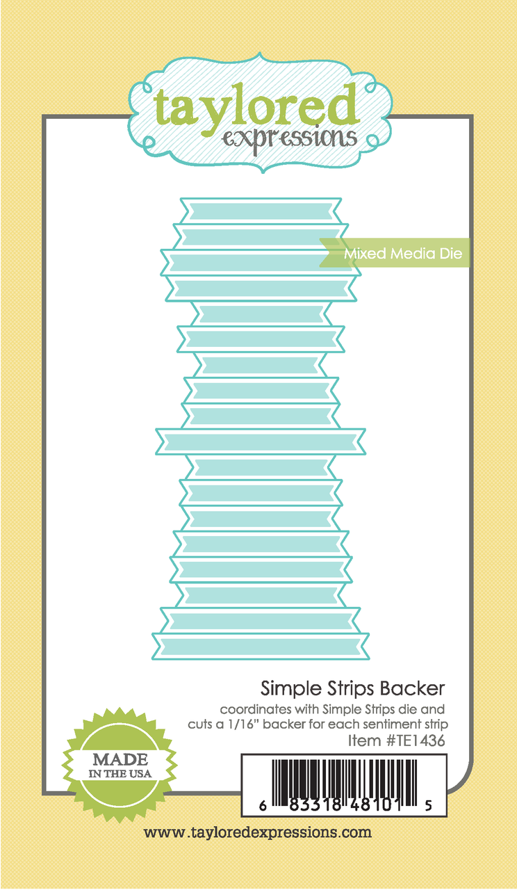 Bild 1 von Taylored Expressions Stanzschablone - Simple strips backer