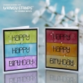Bild 4 von Whimsy Stamps Clear Stamps - Sentiment Tiles - Happy Birthday