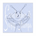 Crackerbox & Suzy Stamps Cling - Gummistempel Alien Funny Face