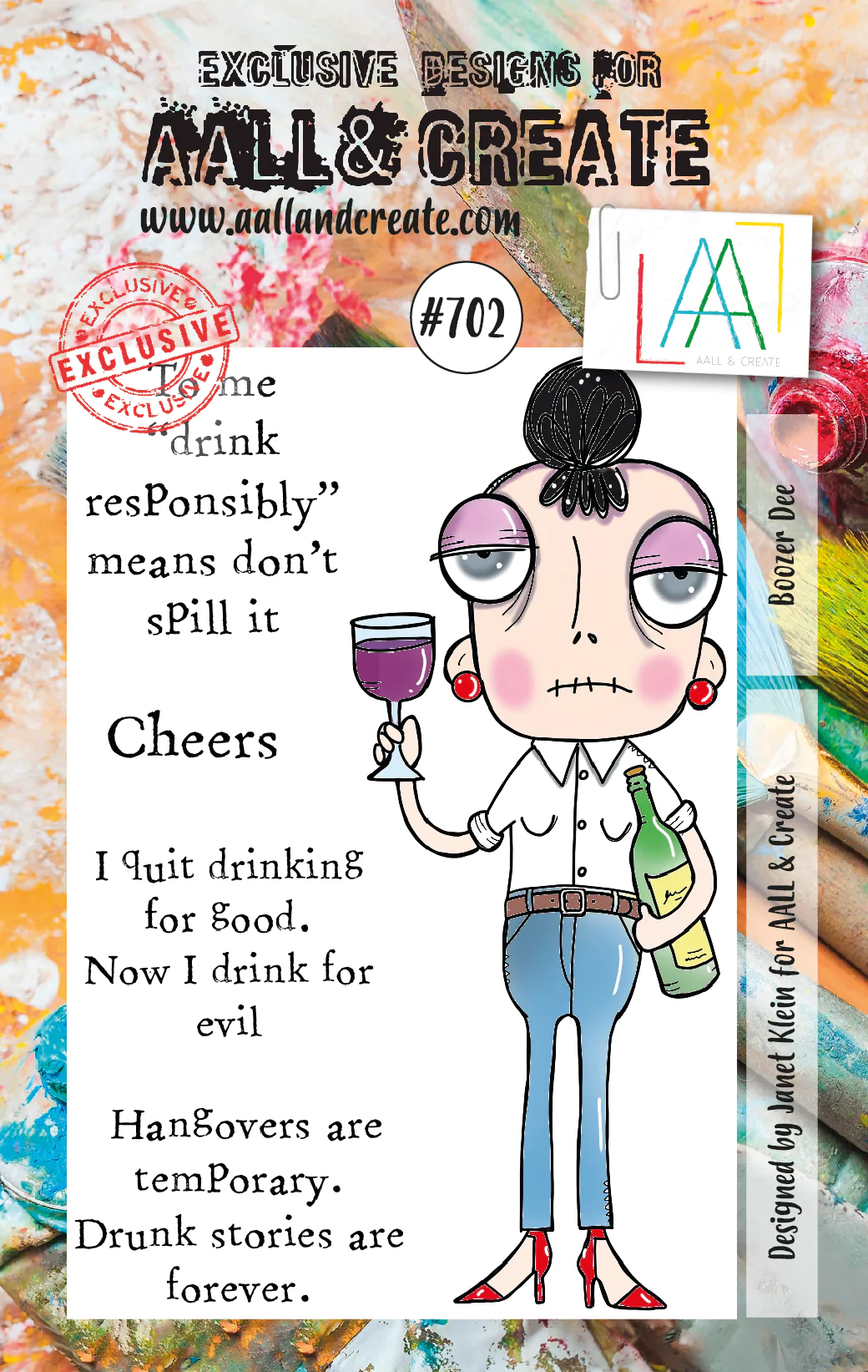AALL & Create Clear Stamps  - Boozer Dee