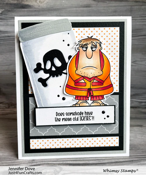 Bild 19 von Whimsy Stamps Clear Stamps  - BooBoo Manflu - Gute Besserung