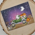 Bild 3 von Art Impressions Clear Stamps with dies Spooky Wagon Set - Stempelset inkl. Stanzen