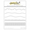 Honey Bee Stamps DieCuts - Horizon Slimline Borders - Stanzschablone