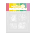 Bild 1 von Waffle Flower Postage Collage Harvest Stencil - Briefmarken-Schablone