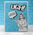 Bild 4 von Whimsy Stamps Rubber Cling Stamp  - WTF?! Background  Gummistempel 