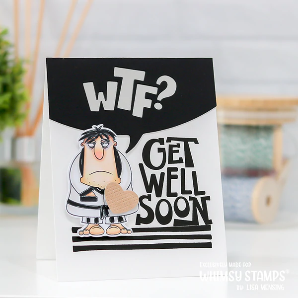 Bild 6 von Whimsy Stamps Clear Stamps  - BooBoo Manflu - Gute Besserung