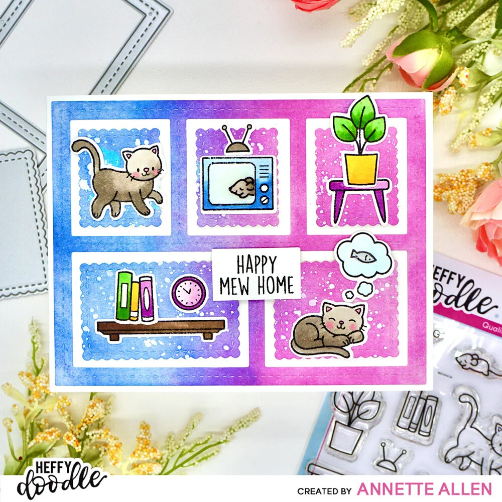 Bild 2 von Heffy Doodle Clear Stamps Set -  Cozy Kitties - Stempel Katzen