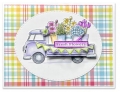 Bild 2 von Art Impressions Clear Stamps Floral Truck Set - Pritschenwagen - Stempelset inkl. Stanzen