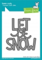 Lawn Fawn Cuts  - Stanzschablone Giant Let it Snow
