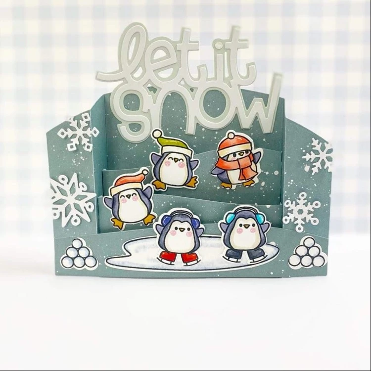 Bild 4 von time for tea designs - Clear Stamp Set - Skating By Penguins