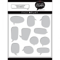 PHOTOPLAY Stencil - Say It With Stamps - Speech Bubbles - Sprechblasen