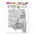 Stampendous Cling Stamps Balloon Buddies Rubber Stamp - House Mouse Gummistempel