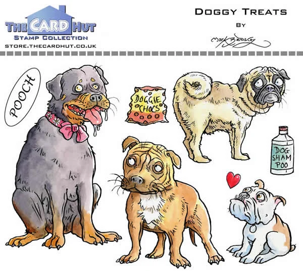 The Card Hut Clear Stamps - Doggy Treats - Stamp Set