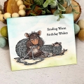 Bild 2 von Spellbinders Knit One Cling Rubber Stamp Set - House Mouse Stempelgummi