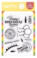 Bild 1 von Waffle Flower Postage Collage Birthday Stamp Set - Stempel