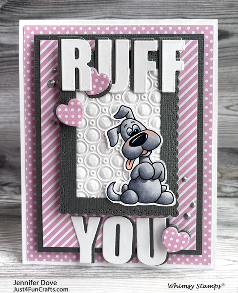 Bild 9 von Whimsy Stamps Clear Stamps  - Doggie Valentine - Hunde