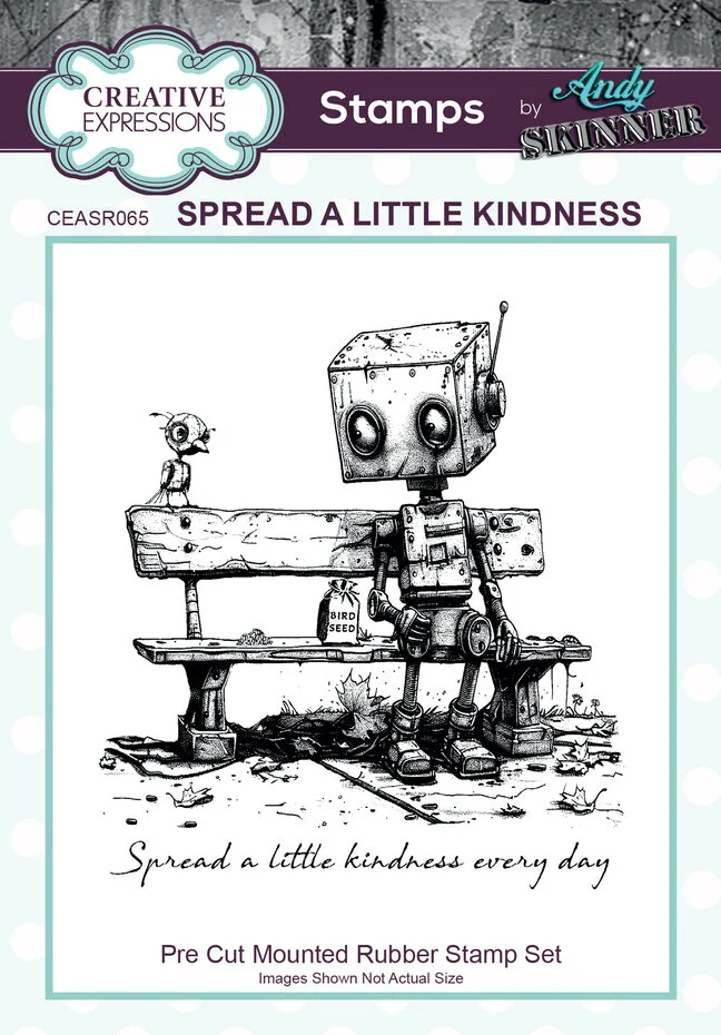 Bild 1 von Creative Expressions Pre Cut Stamp - Gummistempel - Andy Skinner Botology Spread A Little Kindness
