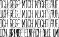 StempelBar Stempelgummi Ich rege mich nicht auf