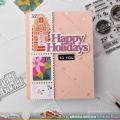 Bild 10 von Waffle Flower Postage Collage Gingerbread Stencil - Briefmarken-Schablone Lebkuchenmännchen