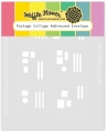Bild 1 von Waffle Flower Postage Collage Addressed Envelope Stencil - Stencilschablone 