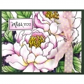 Bild 4 von Stampendous Cling Stamps Gummistempel - Peony Pair - Pfingstrose