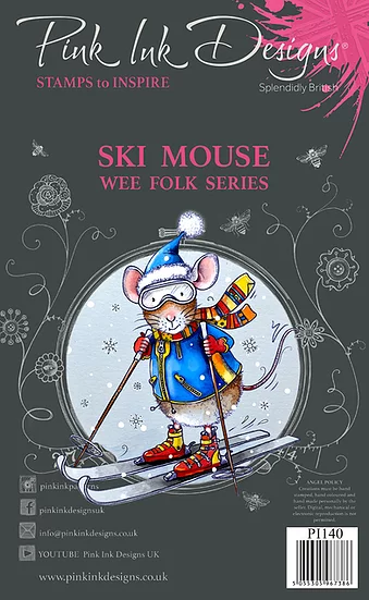 Pink Ink Designs - Stempel Ski Mouse (Ski Maus)