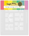 Bild 1 von Waffle Flower Postage Collage Gifts Stencil - Stencilschablone 