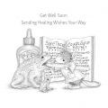 Bild 4 von Spellbinders Froggy Throat Cling Rubber Stamp Set - House Mouse Stempelgummi