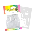 Bild 1 von Waffle Flower Castle Die-n-stencil - Stanze und Schablone Burg