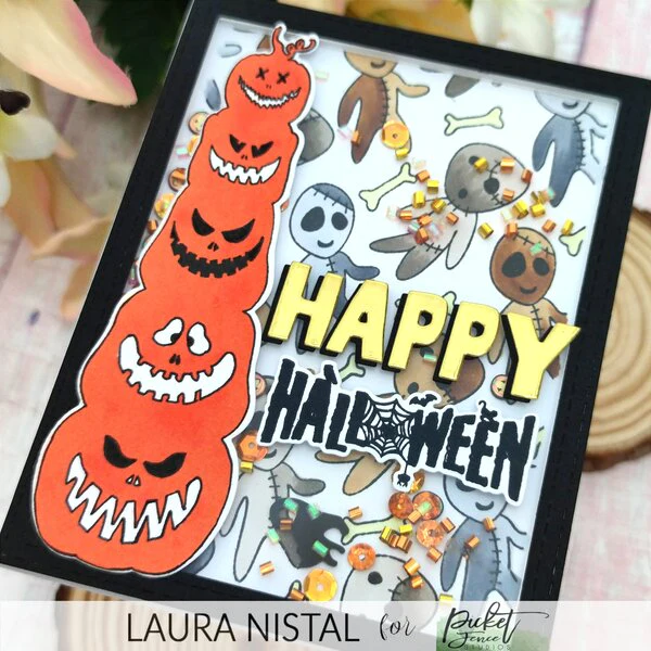 Bild 2 von Picket Fence Studios Clear Stamps Friendly Jack-o-lanterns - Kürbis