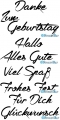 StempelBar Stempelgummi BIG-Set (8 Schriftzüge)