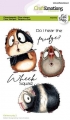 CraftEmotions Stempel - clearstamps A6 - Guinea pig 2 Carla Creaties - Meerschweinchen