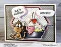 Bild 8 von Whimsy Stamps Clear Stamps  - Monkey Sundae -  Affen Eisbecher