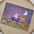 Bild 5 von Art Impressions Clear Stamps with dies Spooky Wagon Set - Stempelset inkl. Stanzen
