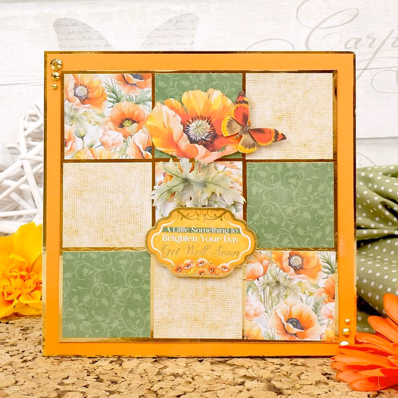 Bild 3 von Hunkydory -  A4 Spiegelkarton - Pretty Poppies  Mirri Selection