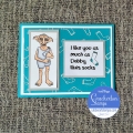 Bild 4 von Crackerbox & Suzy Stamps Cling - Gummistempel Dobby & Sock Saying