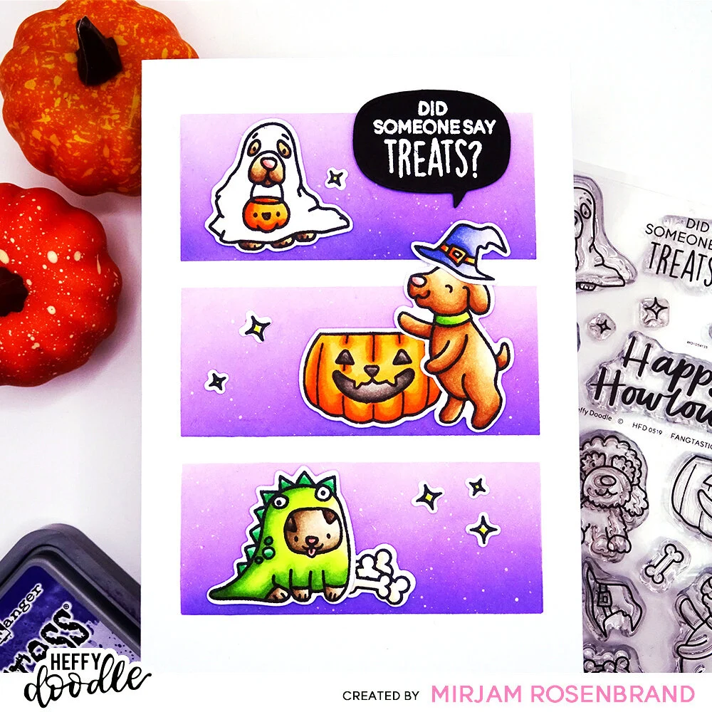Bild 2 von Heffy Doodle Clear Stamps Set - Fangtastic Furballs - Stempel Halloween
