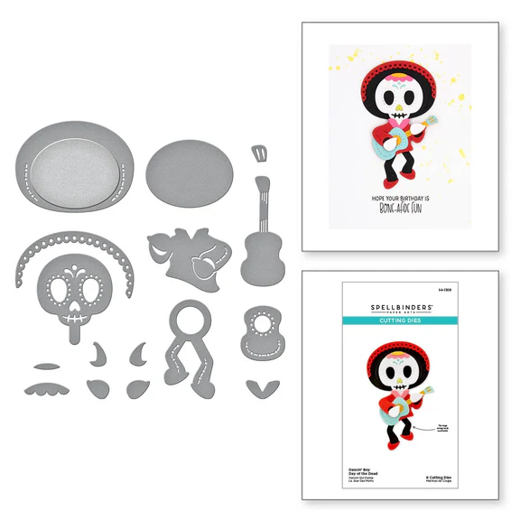 Bild 11 von Spellbinders Dancin' Day of the Dead Boy Etched Dies from the Dancin' Halloween Collecti - Stanz-Set