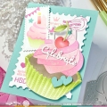 Bild 20 von Waffle Flower  Postage Collage Cupcake Stencil - Stencil-Set