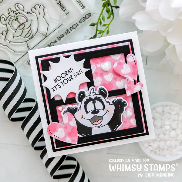 Bild 13 von Whimsy Stamps Clear Stamps - Panda Peekers