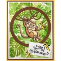 Bild 8 von Stampendous! Monkey Cling Rubber Stamps And Cutting Dies Set - Stempel mit Stanzen Affe