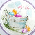 Bild 4 von Art Impressions Clearstamp-Set  Watercolor Easter Egg House Set
