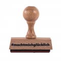 Bild 1 von Gummistempel - #machtmichglücklich