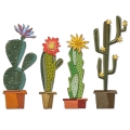 Sizzix Thinlits Die by Tim Holtz - Stanzschablone - Funky Cactus, Kakteen