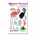 Stampendous Perfectly Clear Stamps - Flamingo Messages - Flamingo Nachrichten